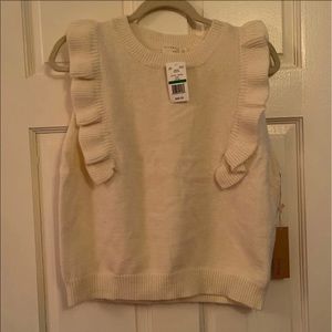 Dreamers large cream sweater vest